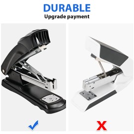 Desk Staplers - Metal Staplers, Electroplated Paint Sheets Prevent Rust, Durable. 2000 Staples & 1 Stapler Remover, 3 Packs Stapler, 25 Sheet Capacity, Suitable for Office, School …