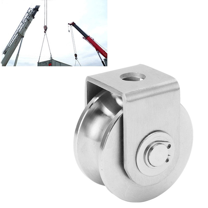 U Type Groove Wheel Stainless Steel Track Pulley for Sliding