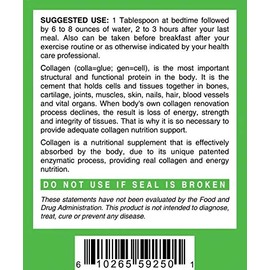 LifeSource Vitamins Collagen Liquid - Since 1992-16 fl oz - 30 Day Supply. Type 1 and 3 Collagen. Bones, Joints, Hair, Skin, Nails, Wrinkles.