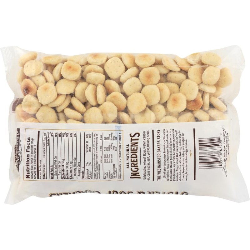 6 pack - New England Westminster Bakeries Oyster Soup Crackers,