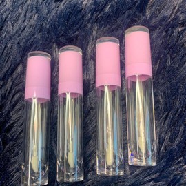 7 ML Empty Clear Lipgloss Tubes - Tips: White 8ML Doe Tip
