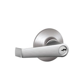 Schlage F80CSSK V ELA 626 Elan Light Commercial Keyed Storeroom Lever, Satin Chrome