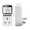 KETOTEK Electricity Usage Monitor with Backlight Power Meter UK Plug