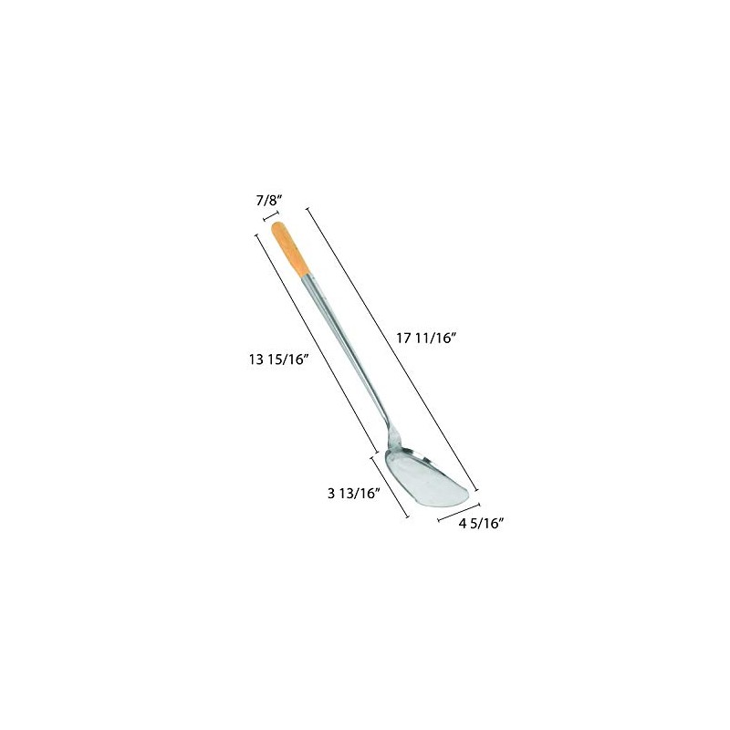 Thunder Group SLSPA002 Stainless Steel Spadle with Wood Handle