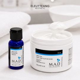 Mad Skin Care Spot On Zinc and Sulfur Mask 240g+Booster 30ml Sulfur Mask 240g+Booster / 매드스킨케어 스팟온 징크앤드 설퍼마스크 240g+부스터30ml 설퍼마스크 240g+부스터