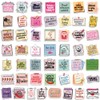 50pcs Cute Inspirational Reading Stickers, Funny Self-Affirmation Motivational Words Stickers