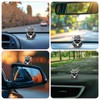 Fukaisu Diamond Rubber Duck, Funny Tiny Duck Mini Car Ornament