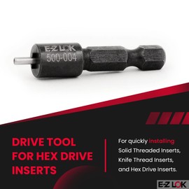 E-Z LOK Threaded Insert Drive Tool for Installation of Solid Wall Inserts, Use with 329-004, 303-004, 450-M3