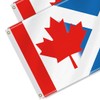 3×5 FT Canada Scotland Combo Flag,Large Canadian Scottish Decor,Double Side