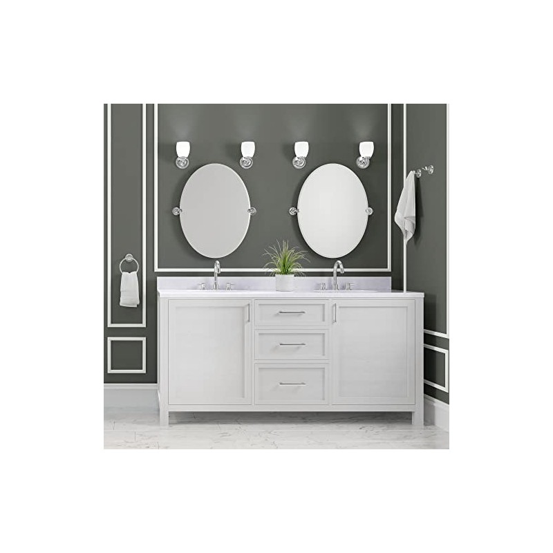 Gatco 5073 Designer II Towel Ring, Chrome/Wall Mounted 6.50" Face,