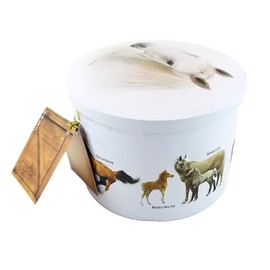 Gardiners of Scotland Handmade Fudge 200g Round Tin, Horses Vanilla Fudge