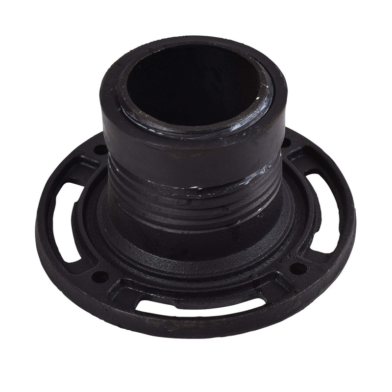 Oatey 4 in. Cast Iron Twist-N-Set closet flange