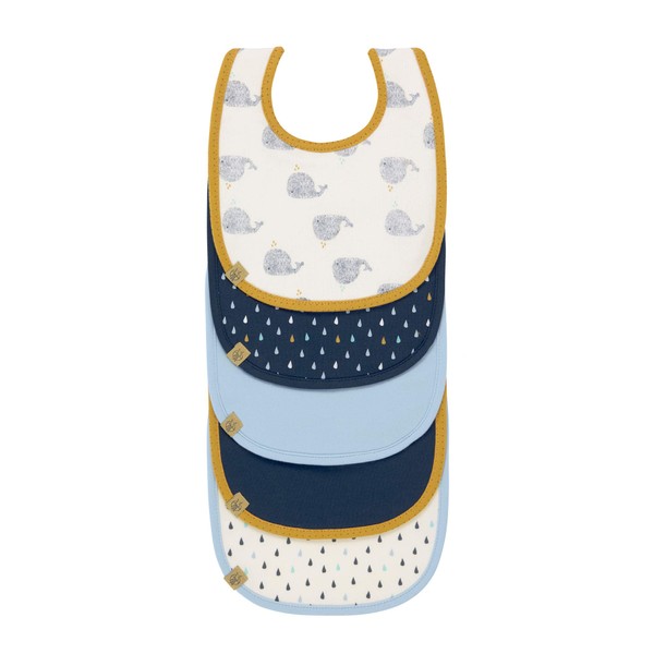 Lässig Set of Baby/Toddler Bibs (5 Pieces) Velcro fastener, cotton,