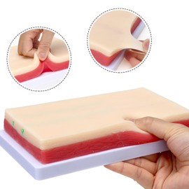 SKUMOD IV Injectable Training Pad Model,4 Veins and 3 Skin Layers Embedded Reuseable for Medical Student Nurse Practice