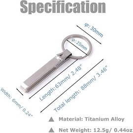 Hamans Titan Big Schlüsselanhänger Anti-Lost Schlüsselanhänger Multifunktions Gürtel Clip Schlüsselwerkzeug mit Schlüsselring (M)