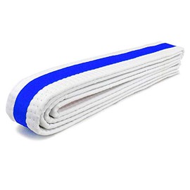 AAMA Martial Arts Belt White Belt with Mixed Color Stripe for Martial Arts - Taekwondo Karate Judo