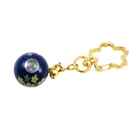Zoon Kaleidoscope Cherry Blossom Key Chain, Japanese Pattern, Made in Japan, Souvenir, indigo