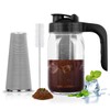 Cold Brew Coffee Maker Pitcher,32 Oz Heavy Duty Glass Mason