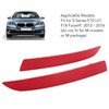 1 Pair Rear Bumper Reflector 63147318556 Red Housing Strong Retroreflection