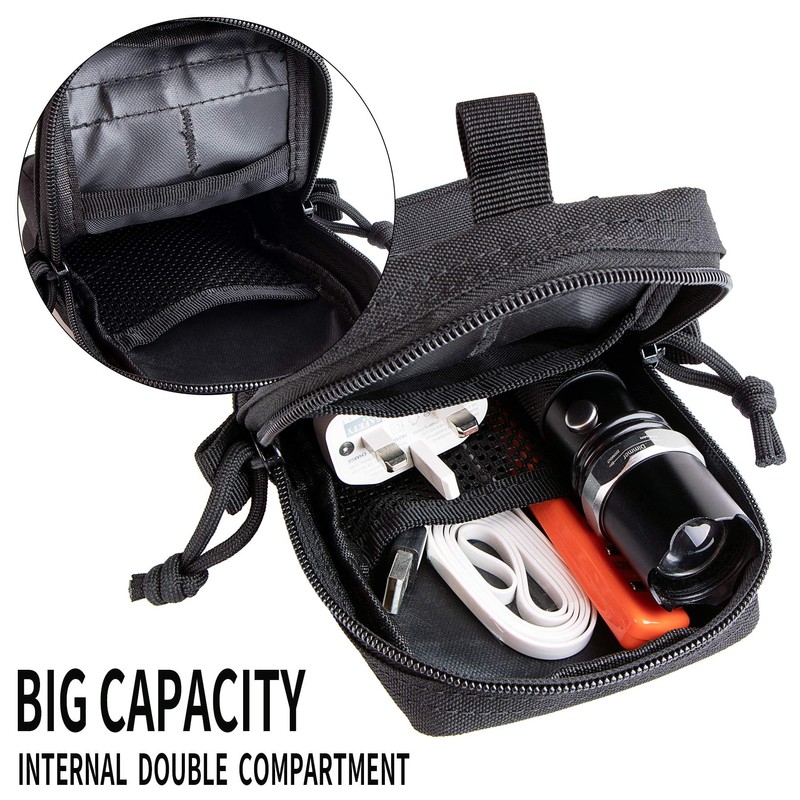 IronSeals Molle Pouch Multi-Purpose Tactical Compact Water-Resistant Utility Pouch with