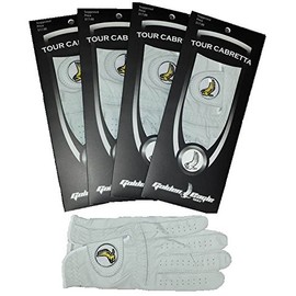 Golden Eagle Golf 4 Pack Glove 100% Cabretta Leather Ladies Large Left Hand Glove for Right Hand Player