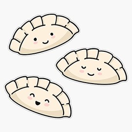 Magnet Cute Dumpling Faces s Magnet Bumper Sticker Car Magnet Flexible Reuseable Magnetic Vinyl 5"