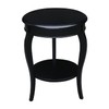 International Concepts Cambria Round End Table, Black