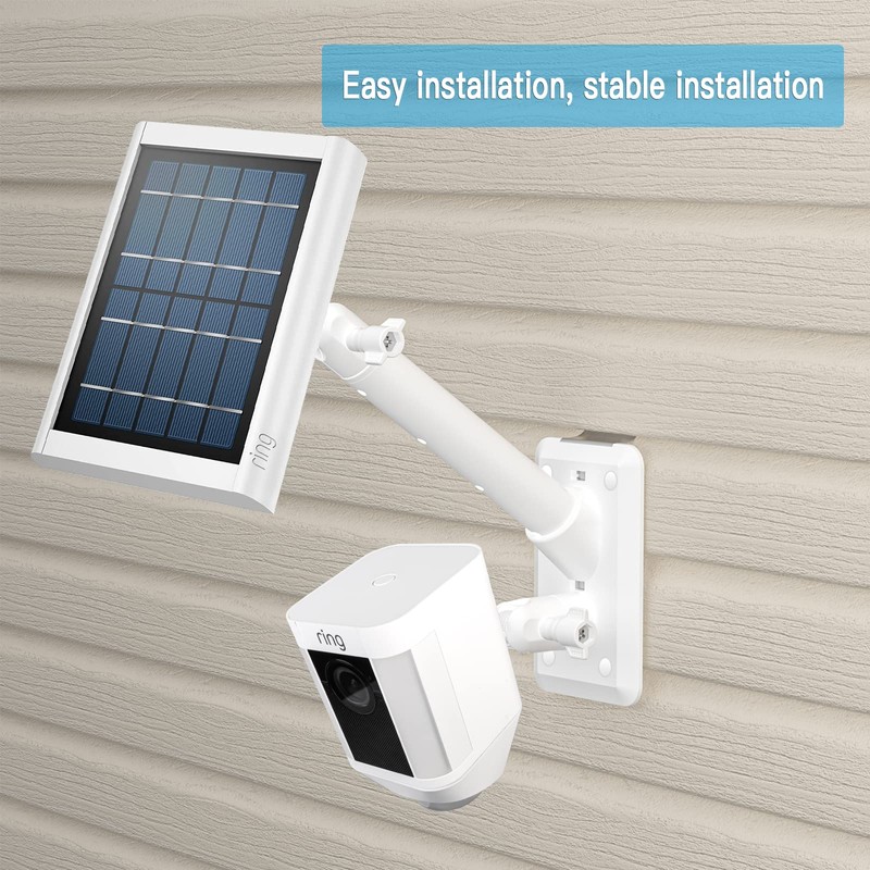 HOLACA 2-in-1 Vinyl Siding Clips for Ring Solar Panel Spotlight