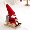 Nordika Nisse norudyika nisse Christmas Wooden Doll (Santa on Sled/Red/nrd120072)