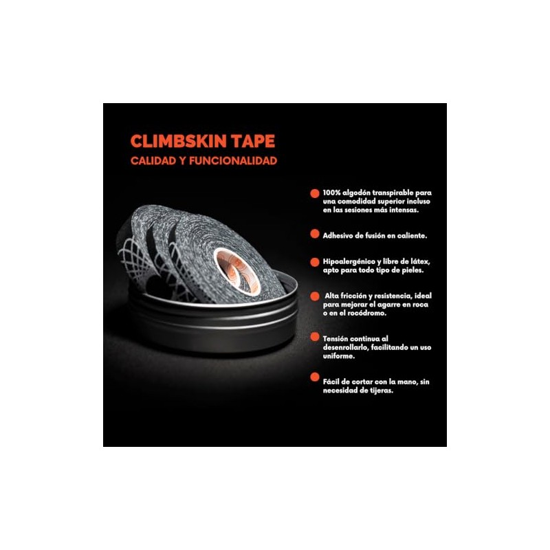 CLIMBSKIN Finger Tape, Black, One Size