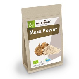 Mr. Brown Organic Peruvian Maca Powder, Premium Quality, Bottled in Germany from Controlled Organic Cultivation Without Additives or Preservatives 1 kg