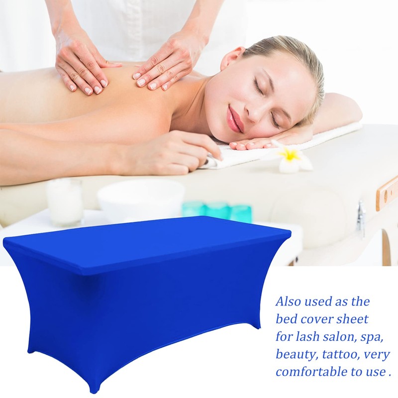 6FT Spandex Table Cover Table Cloth for Folding Tables Fitted