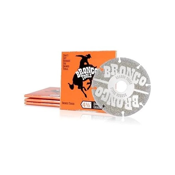Bronco Tools Diamond 4.5" Angle Grinding Wheel