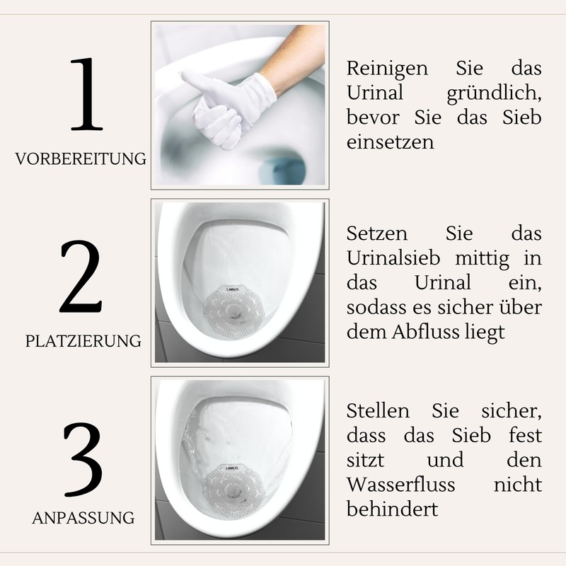 Lavalis Urinal Sieve (Pack of 9) Scented Cotton Freshness, Splash