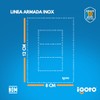 iGoto INOX1013 con 3 apagadores sencillos de 1 módulo, Acero
