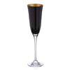DIAMANTE Oro Black Champagne Flutes - 'Oro Black' Collection -