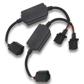 2 Pcs LED Headlight Canbus Error Free Anti Flickering Resistor Decoder, LED Decoder, H13/9008 Headlight Bulb Decoder Resistor for LED Headlight Warning Canceller Capacitors Resistor