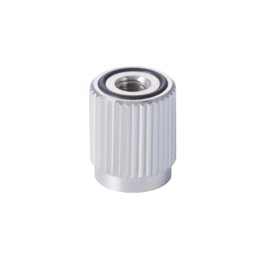 RX Nut Leg Type 1 Piece: Height 0.5 inches (12 mm), Knurled Nut, Penetration Knob, Anti-Loose, Vibration Control, Scratch Prevention, Made in Japan, Brass, Nickel Plated (M4 P0.7)