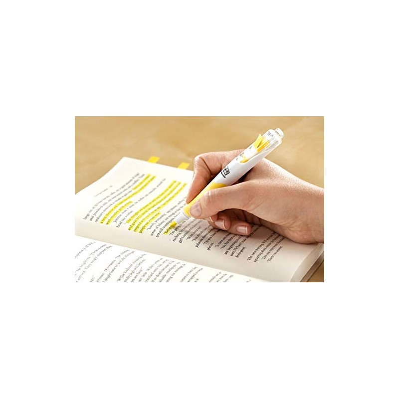 Post-it Flag+ Highlighter, Yellow, Pink, and Blue, 50-Color Coordinated Flags/Highlighter,