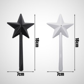 2 Pieces Single Hole Spice Bottles, Star Shaped Spice Sticks, Plastic Spice Bottles, Essential Seasoning Tools for Kitchen, Creative Wands for Salt, Pepper and Other Spice Bottles