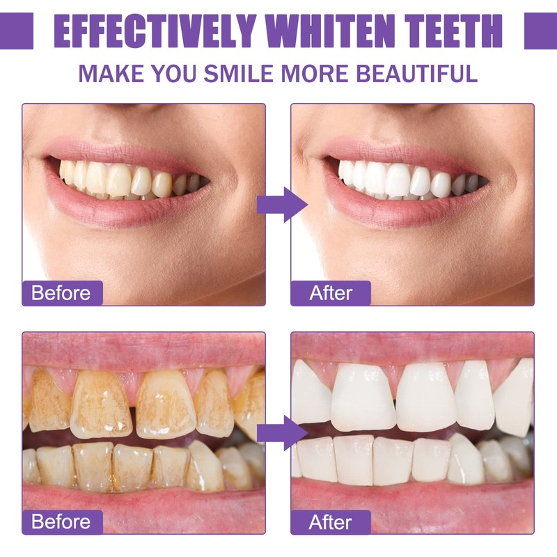 Colour Corrector Colour Teeth Pack of 3 Purple Toothpaste White