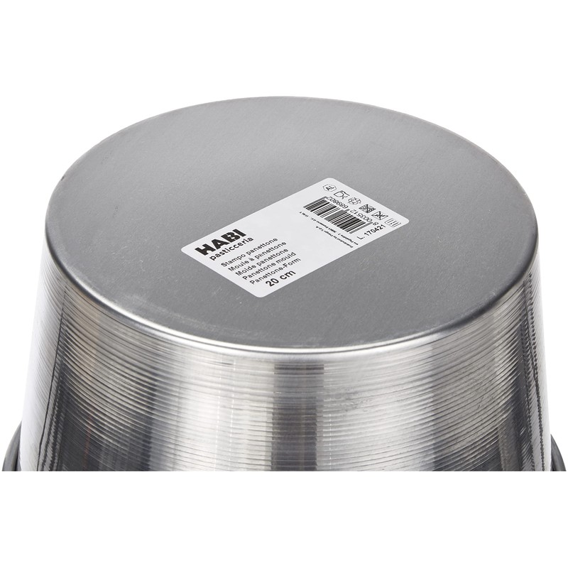 HABI Mould Mould Panettone, Aluminium, Grey, 22 x 22 x