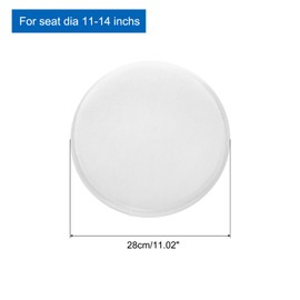 sourcing map Round Bar Stool Covers, 2 Pack Round Seat Cover Dia.11-14", High Stretchy Circle Stool Cover for Chairs Stool Slipcovers, White