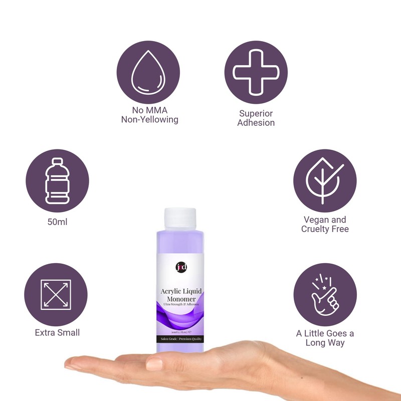JND Acrylic Liquid Monomer Professional Salon Quality Acrylic Nails Extensions