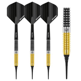 WINMAU Steve Beaton Special Edition 18 Gram Tungsten Softip Darts Set with Prism Flights and Vecta Shafts (Stems)