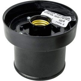 KastLite Lamp Post Globe Combo | 10" Lens with Fitter & 5000K LED Bulb - White Globe / Black Fitter