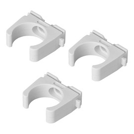 Multibros 3 x Waste Water Pipe Clamp Set - High Quality Pipe Clamps for Secure Pipe Attachment | Suitable for Waste Water Pipe System | Robust Plastic | Easy Assembly | Motorhome & Caravan