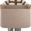OIAHOMY XXLarge Rectangle Blanket Basket-96L, Cotton Woven Basket for Storage,