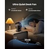 Gaiatop Desk Fan for Bedroom, Ultra Quiet Table Battery Powered