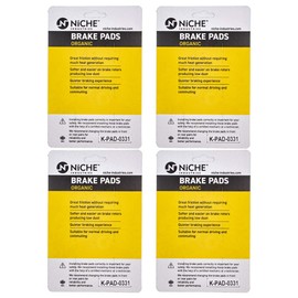 NICHE Brake Pad Set for Triumph Sprint Scrambler Bonneville T2025045 Front Rear Organic 4 Pack
